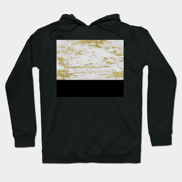 Faraldi gold marble and classic black Hoodie by marbleco